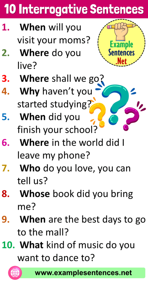 10 Interrogative Sentences Examples, Definition and Examples