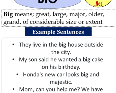 big example sentences Archives - Example Sentences