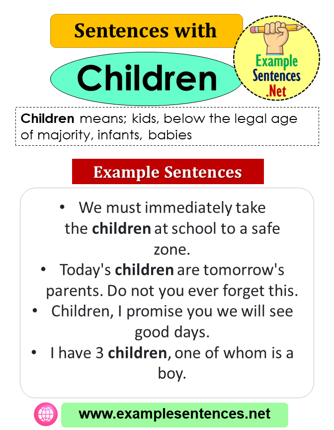 Sentences with Children, Definition and Example Sentences
