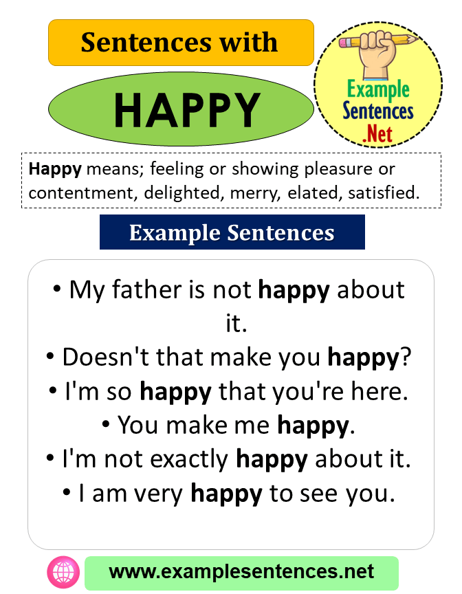 Make Sentence Of Word Happy