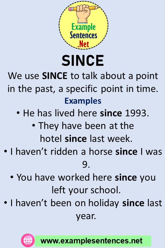 Sentence Using Since Example